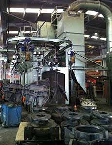 KONTİNÜ MONORAY ASKILI TİP KUMLAMA MAKİNASI